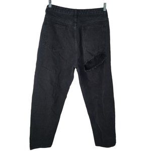 Pretty Little Things Bum Rip Black Mom Jeans Size 10